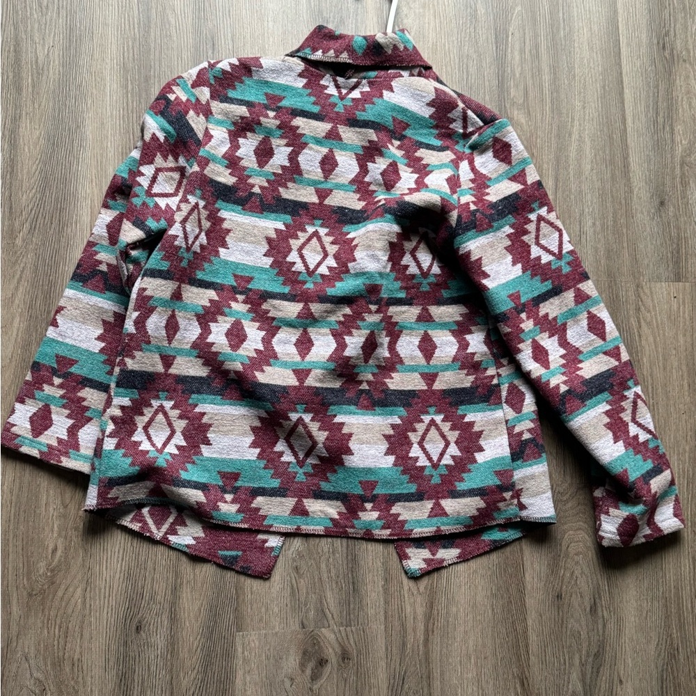 Geometric Patterned Cardigan - Picture 2 of 3